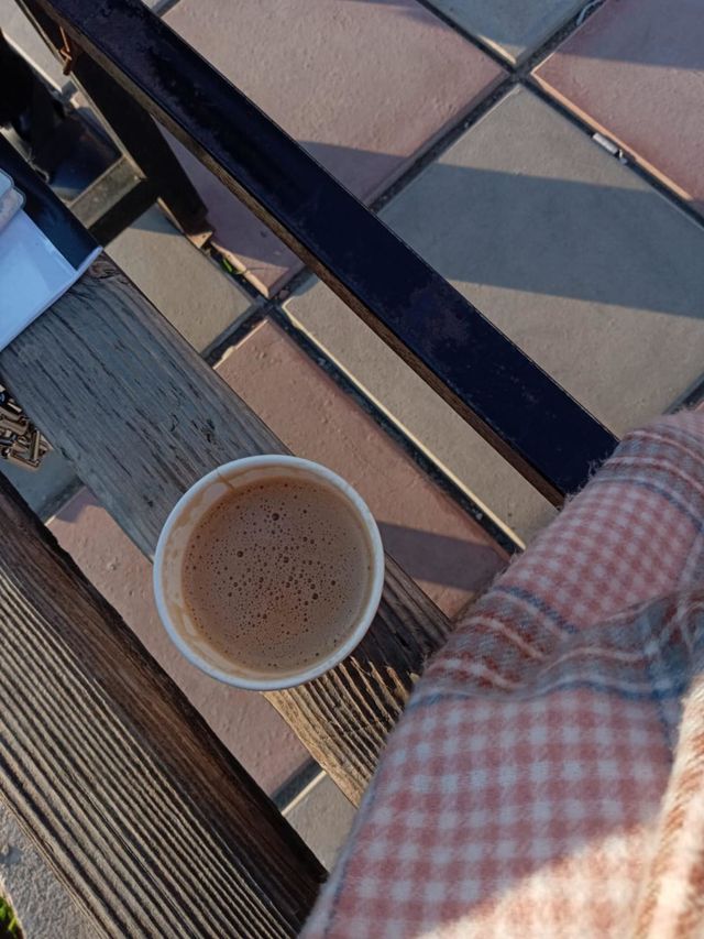 Bright morning with coffee