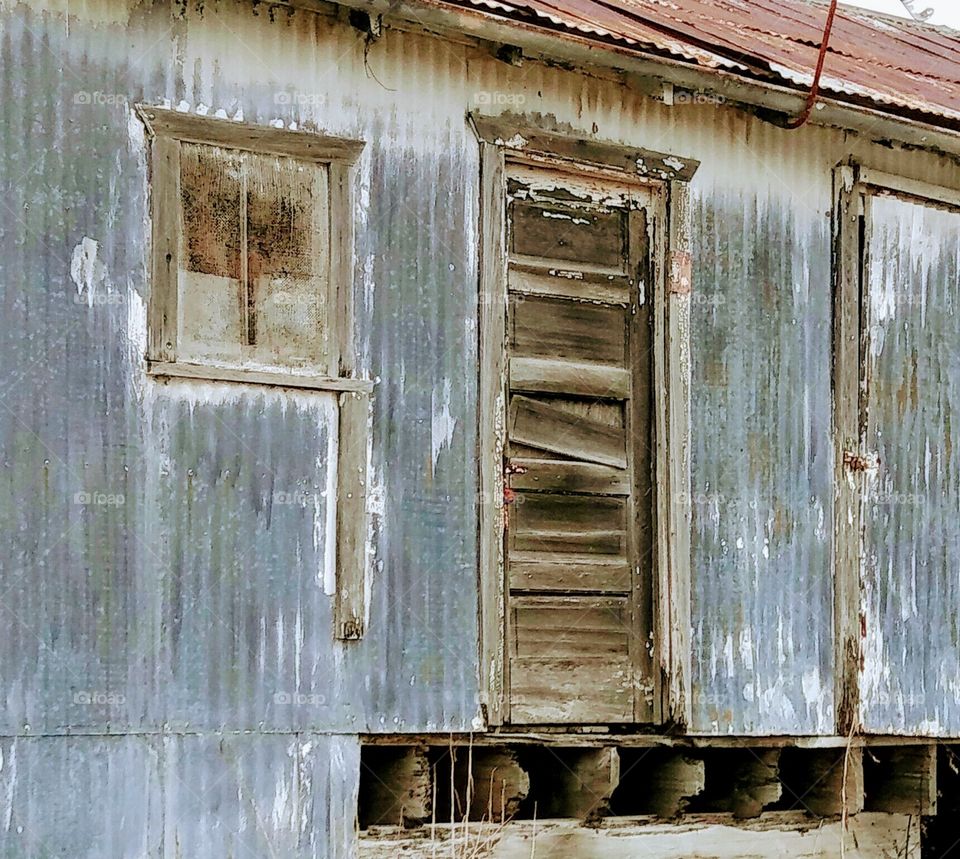 Dilapidated Window and Door