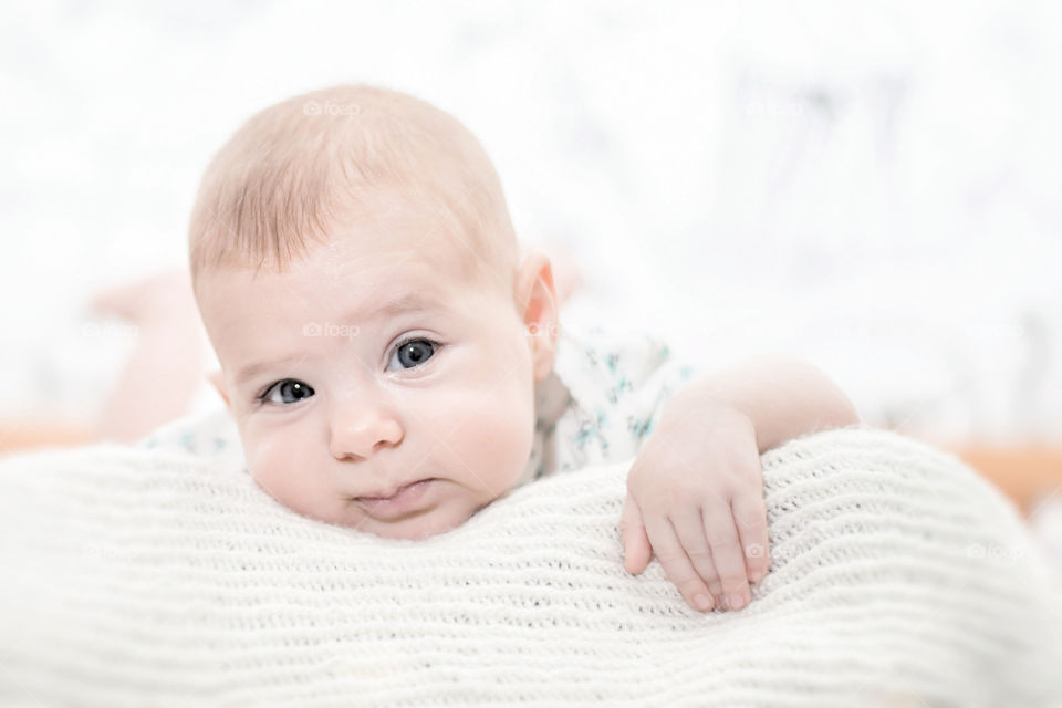 Portrait of a cute baby