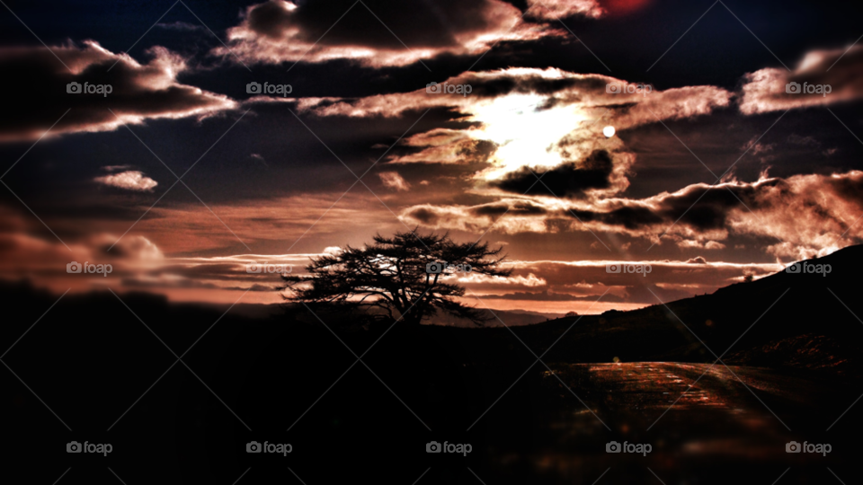landscape travel sunset shadows by olijohnson