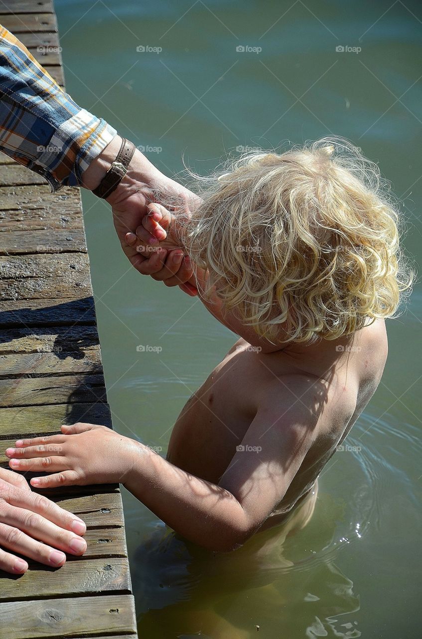 Early summer swimming