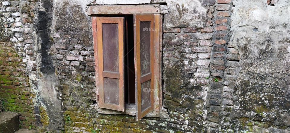 old house window