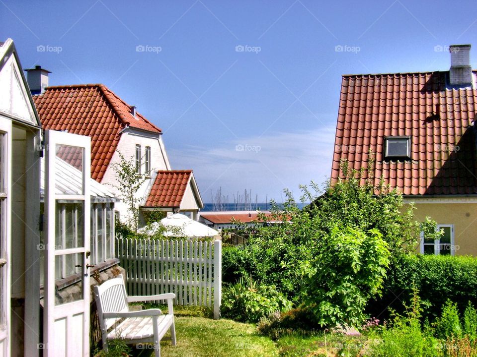 A sea town in Denmark 