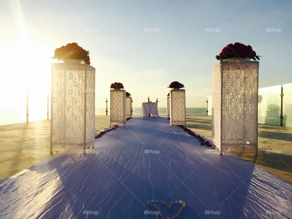 View of place in wedding ceremony