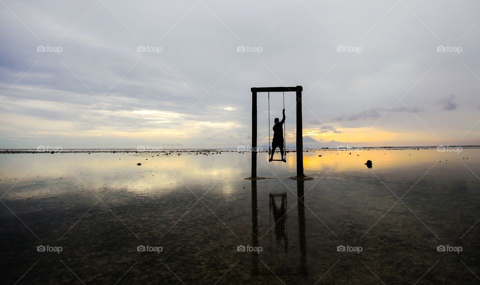 Water, No Person, Sea, Beach, Sunset