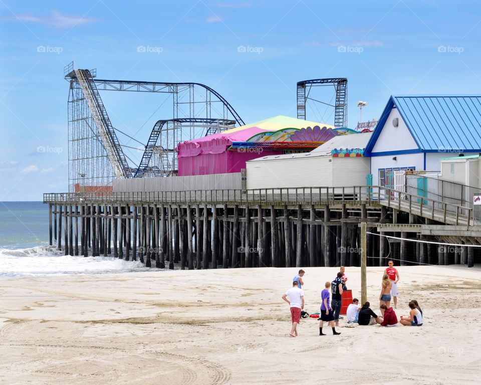 Seaside Height's Pier. The pier at Seaside Heights was not spared by Hurricane Sandy. Photo was taken 3 months before the storm hit.