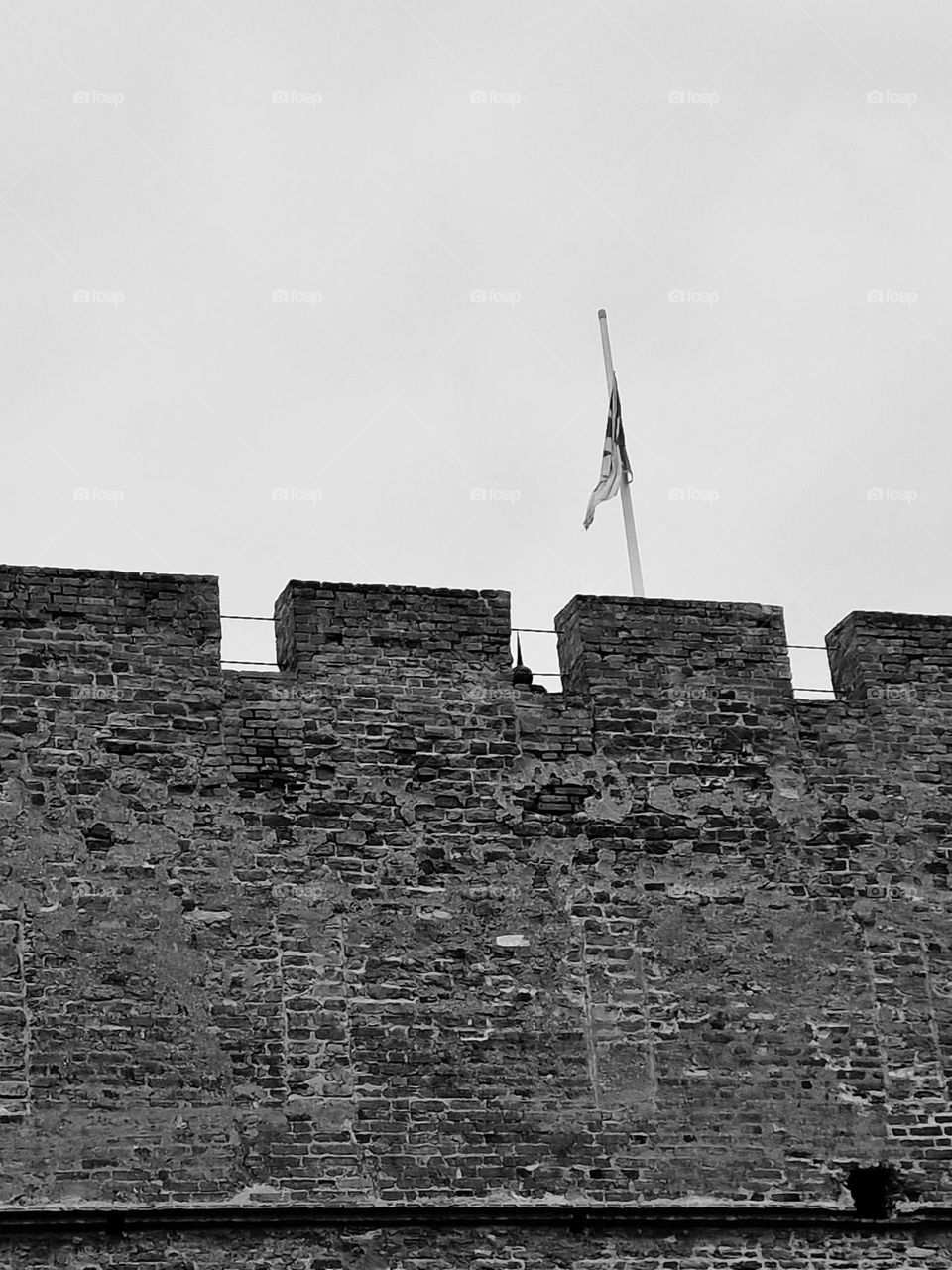 the wall of the Gyula castle