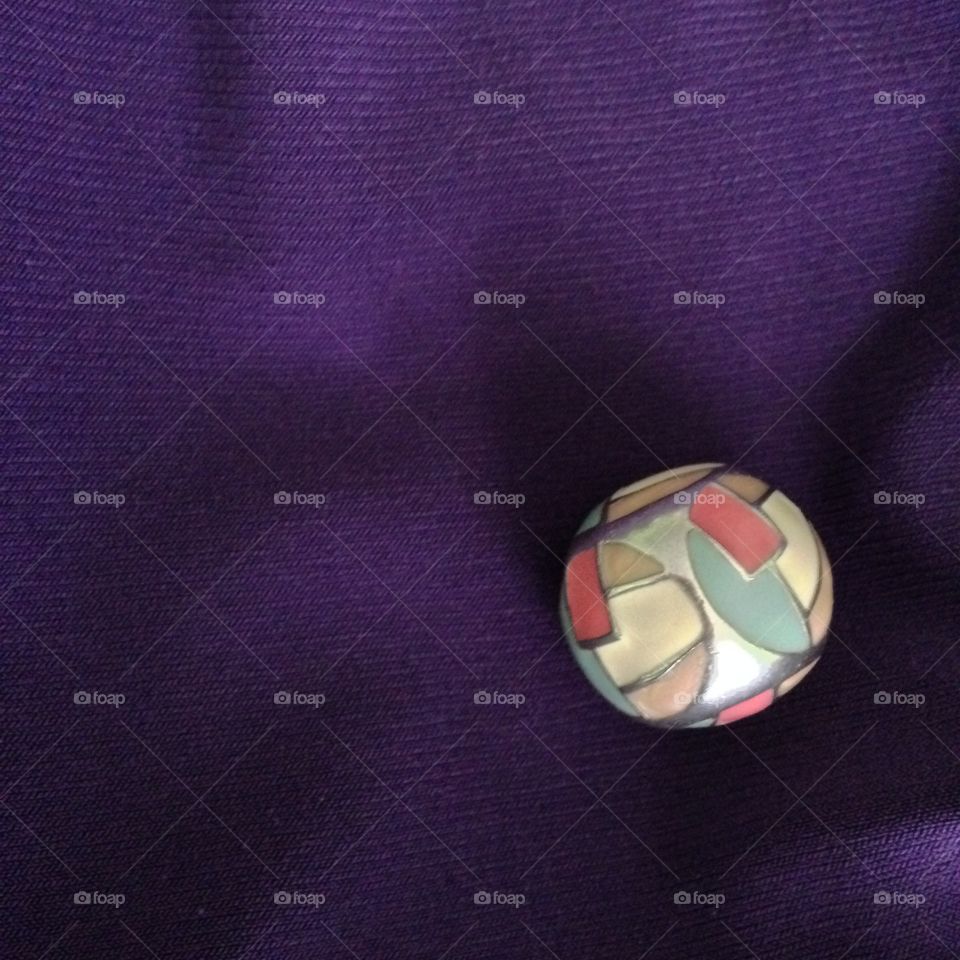 Purple way with a colourful planet 