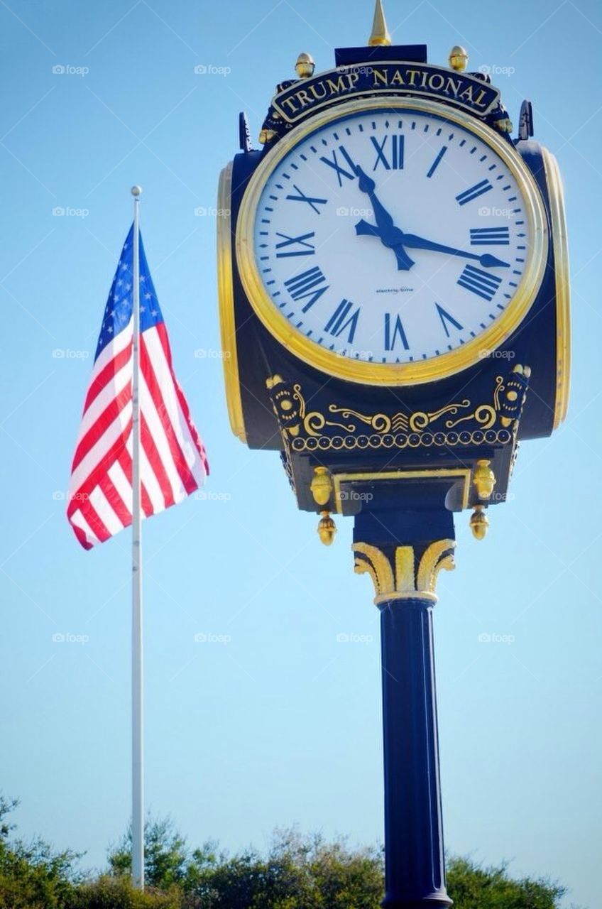 summer clock flag golf by ChrissiRose