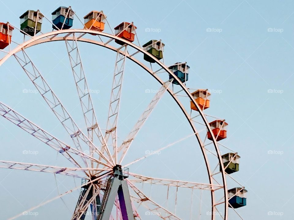 Colorful Ferris wheel