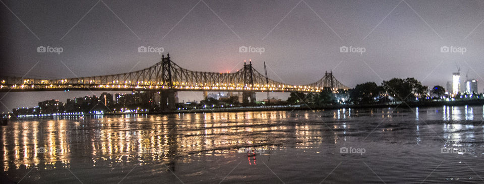 Queensboro bridge. Strolling around NYC at night
