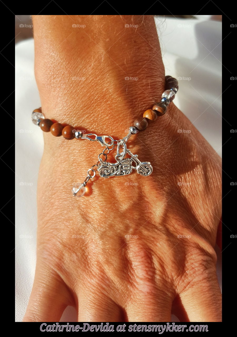 Bracelet with motorcycle