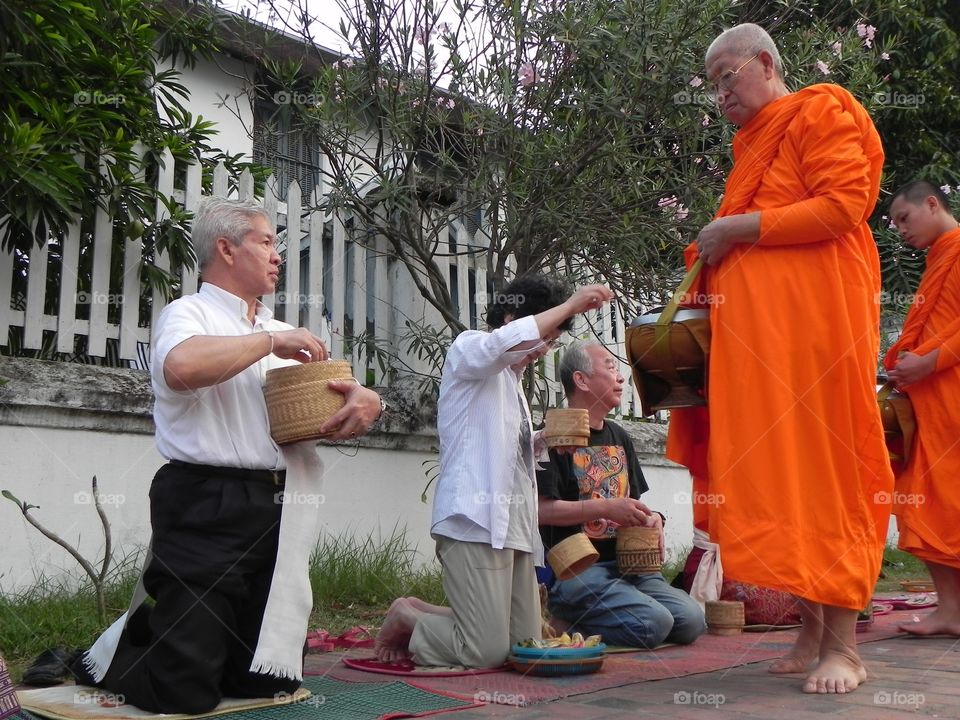 Monks in the morning 