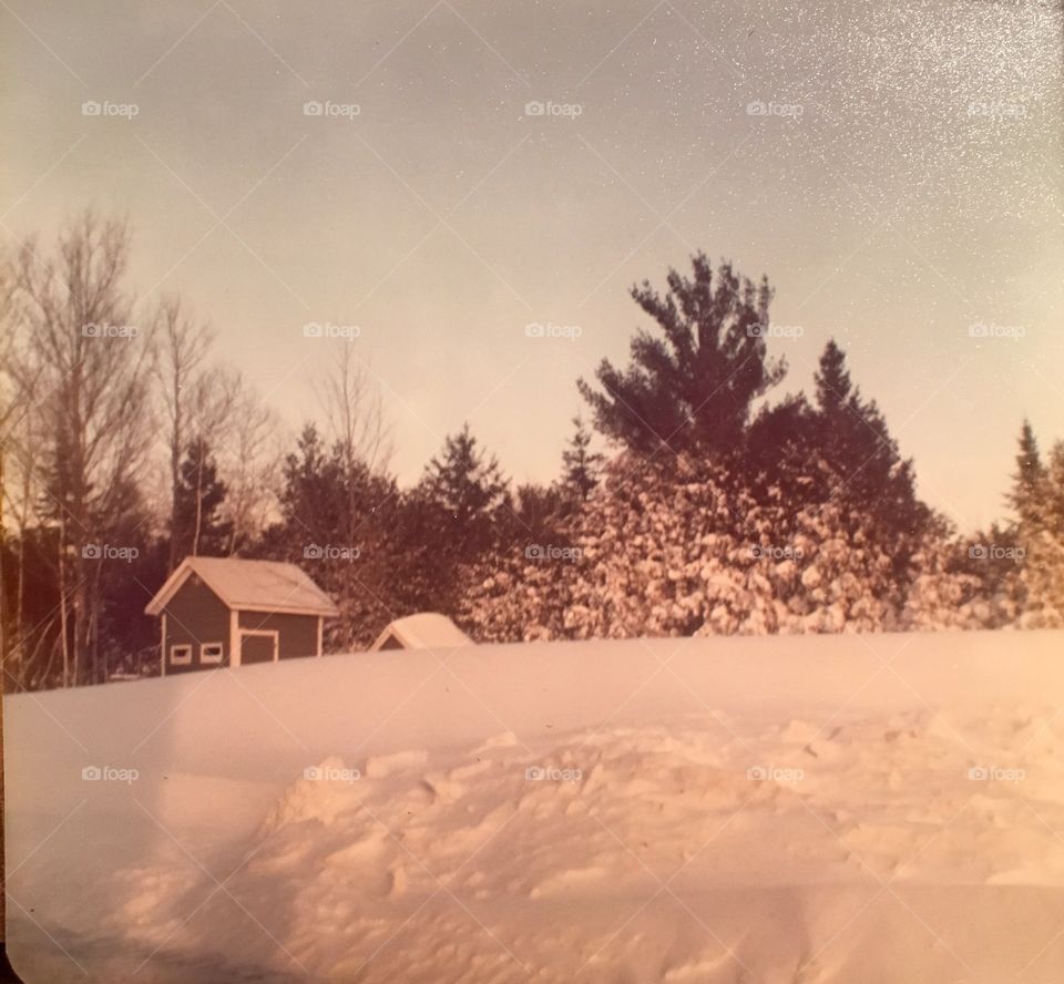 Blizzard of 1978, Maine.