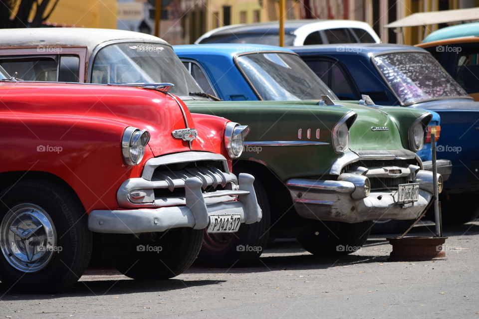 Havana Cuba “Jurassic Park” cars 