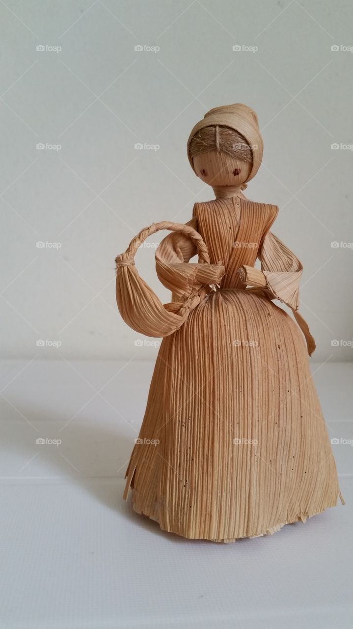 Czech corn husk doll