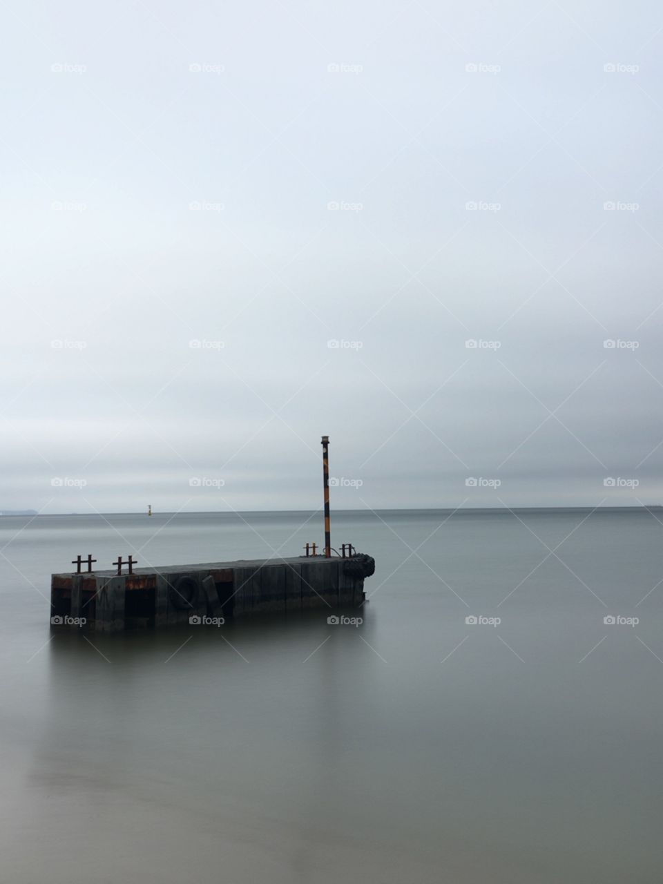 Sea coast jetty