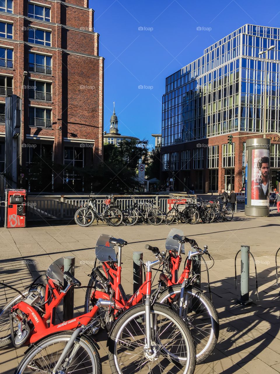 Hamburg. City bicycle rental