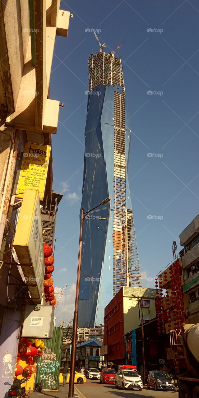 under construction...will be 2nd tallest building in Asia..kuala Lumpur malaysia