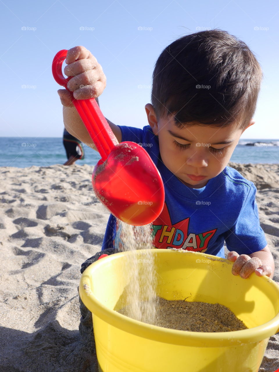 Child, Bucket, Fun, Summer, People