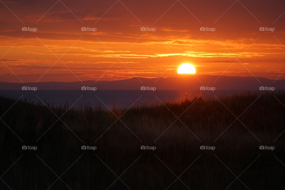 Sunset over the Solway Firth 