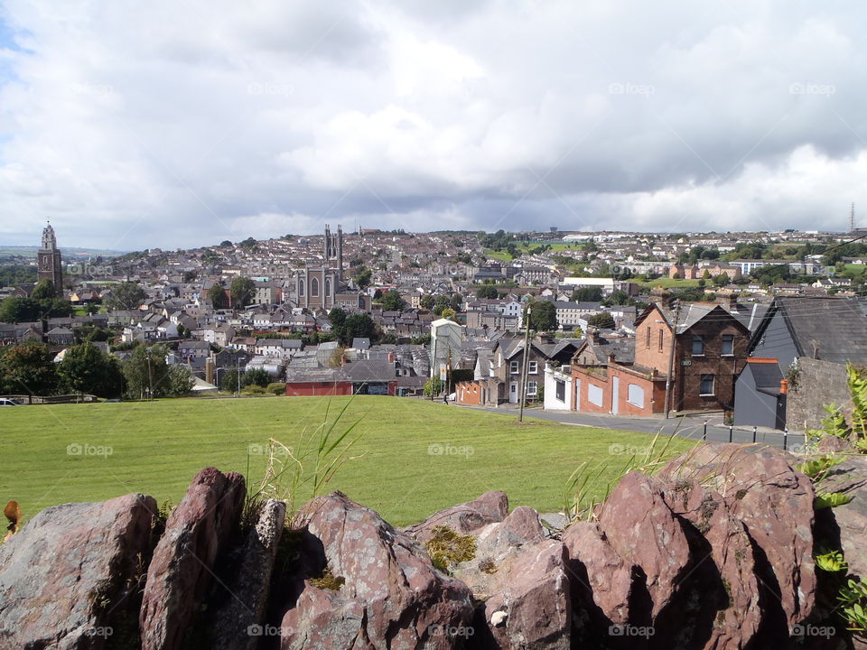 The wall of Patric's hill. Cork Ireland 