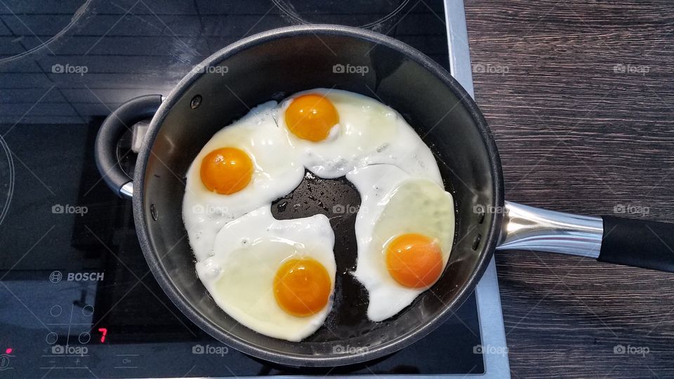 Cooking breakfast