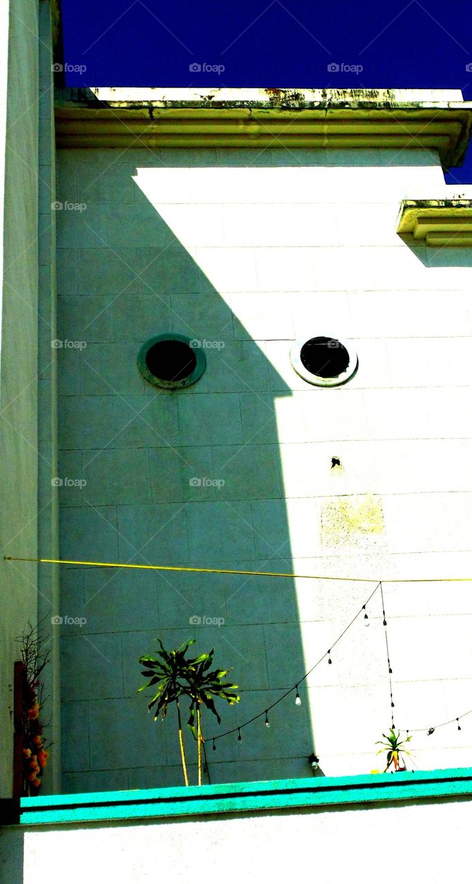 the face of the wall