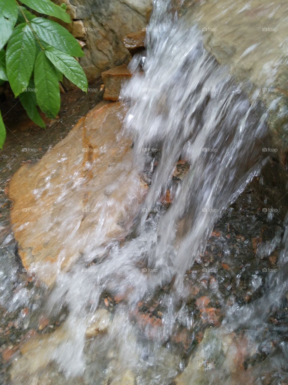 water flows .