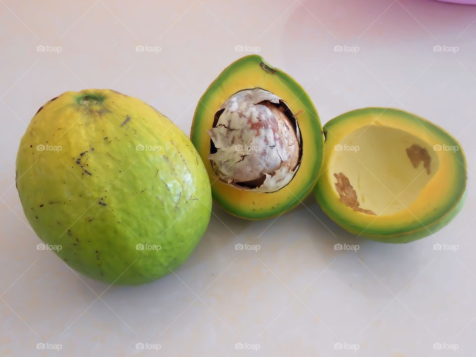 Avocado Whole and Cross section