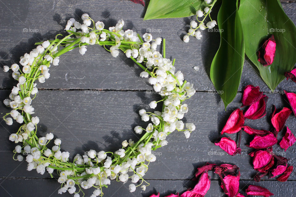 Wreath of lilies of the valley