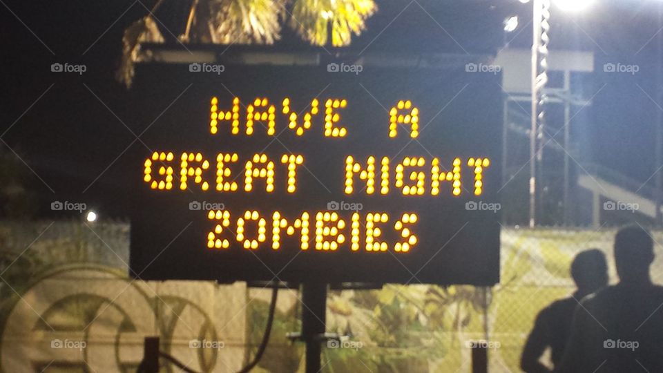 zombie sign