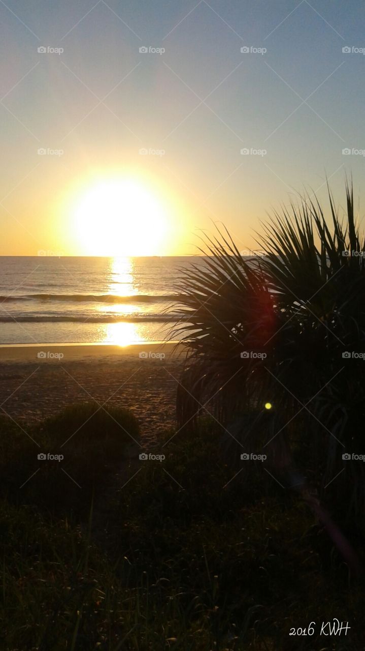 Beautiful Morning Ocean Beach Sunrise