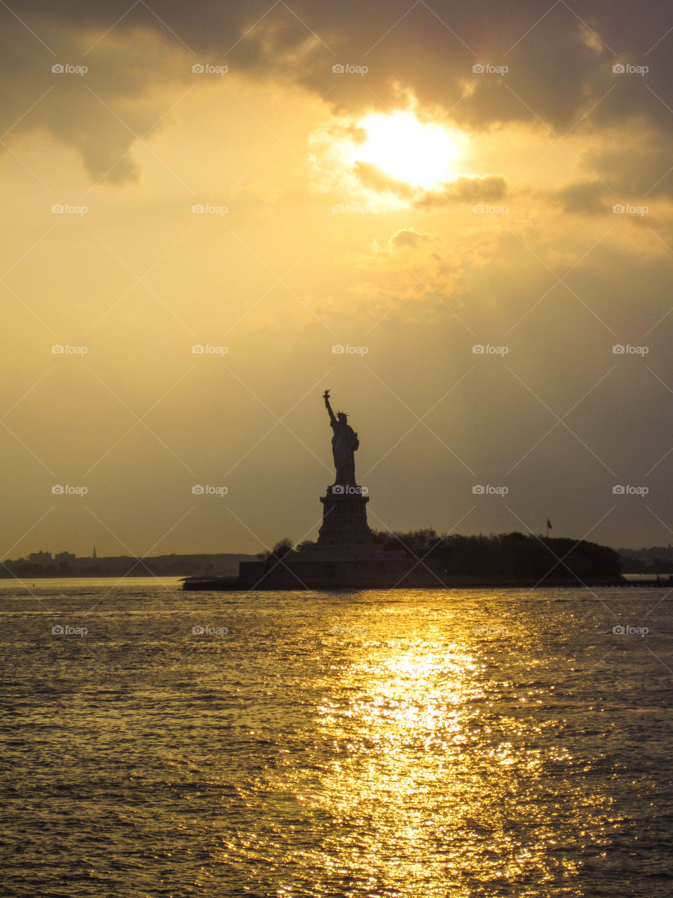 Sunset, Dawn, Water, Backlit, Evening