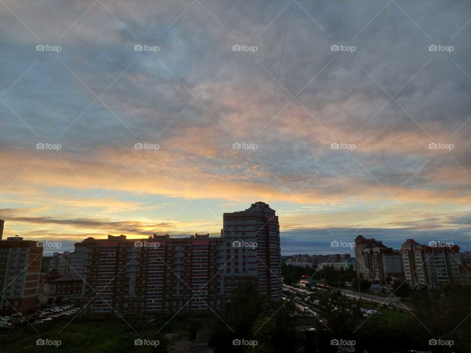 my sunsets. The shooting was carried out in the city of Blagoveshchensk.