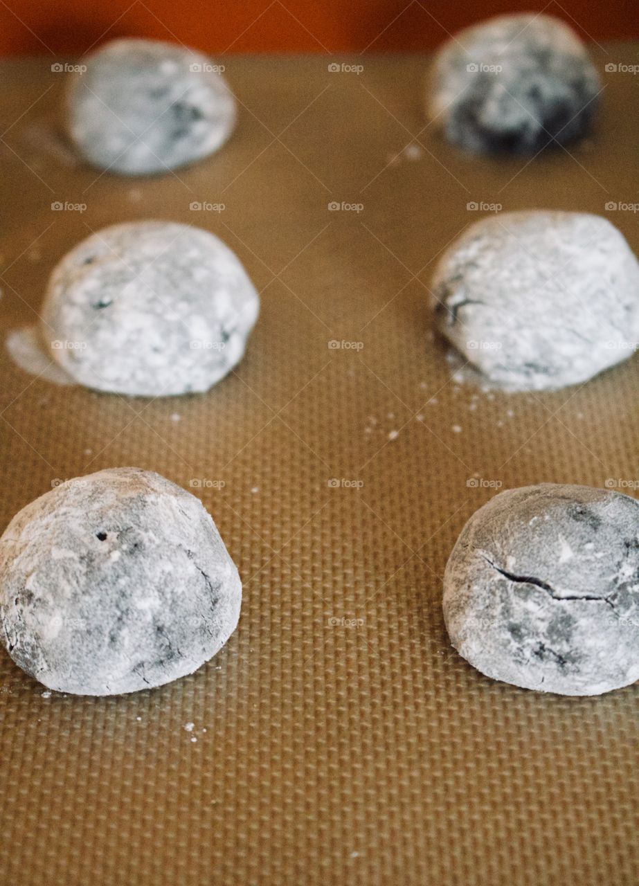 Chocolate crackled cookies for Santa 