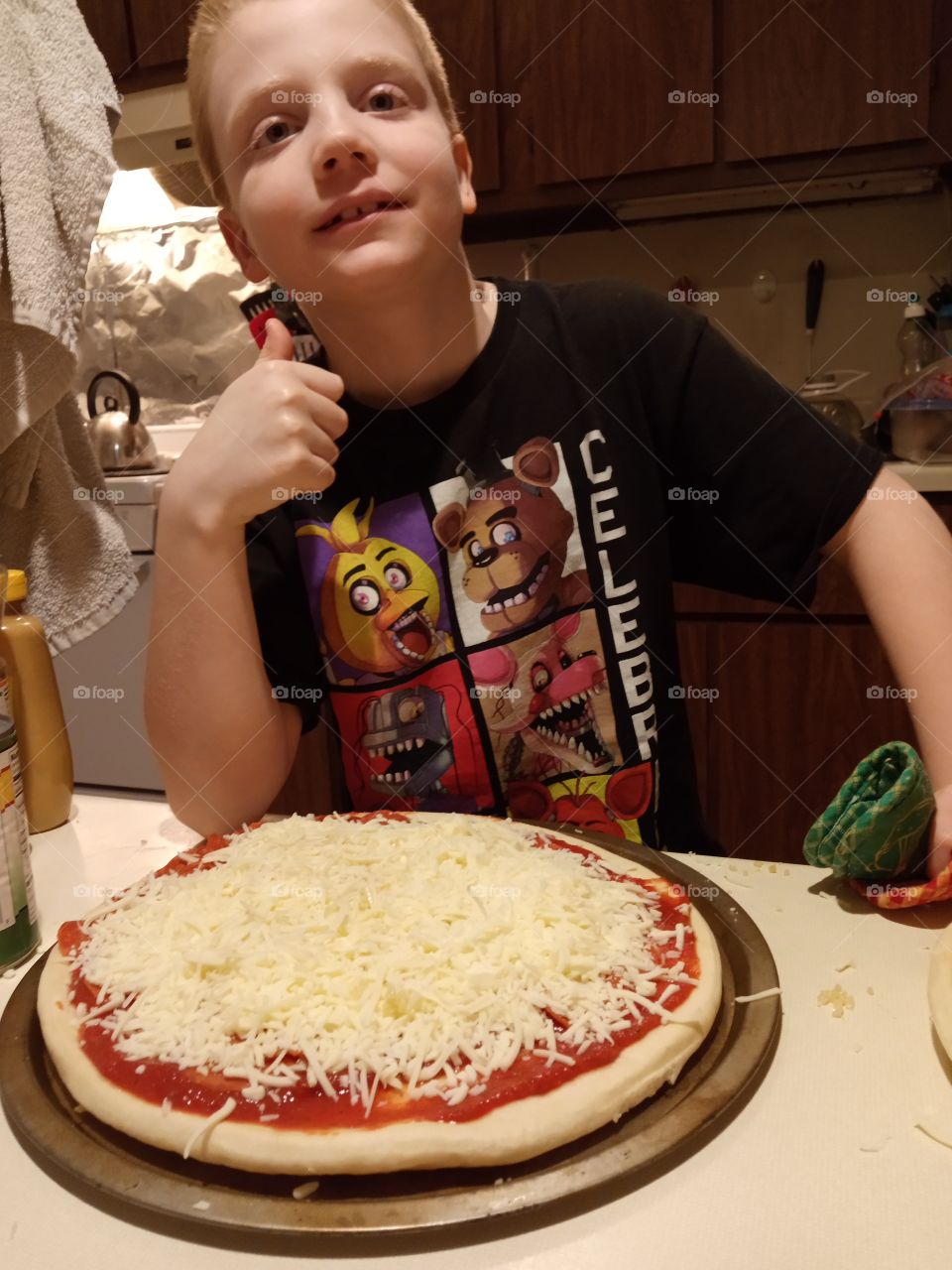 kid pizza cheese