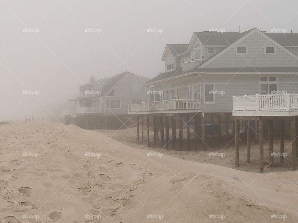 Jersey Shore in the fog
