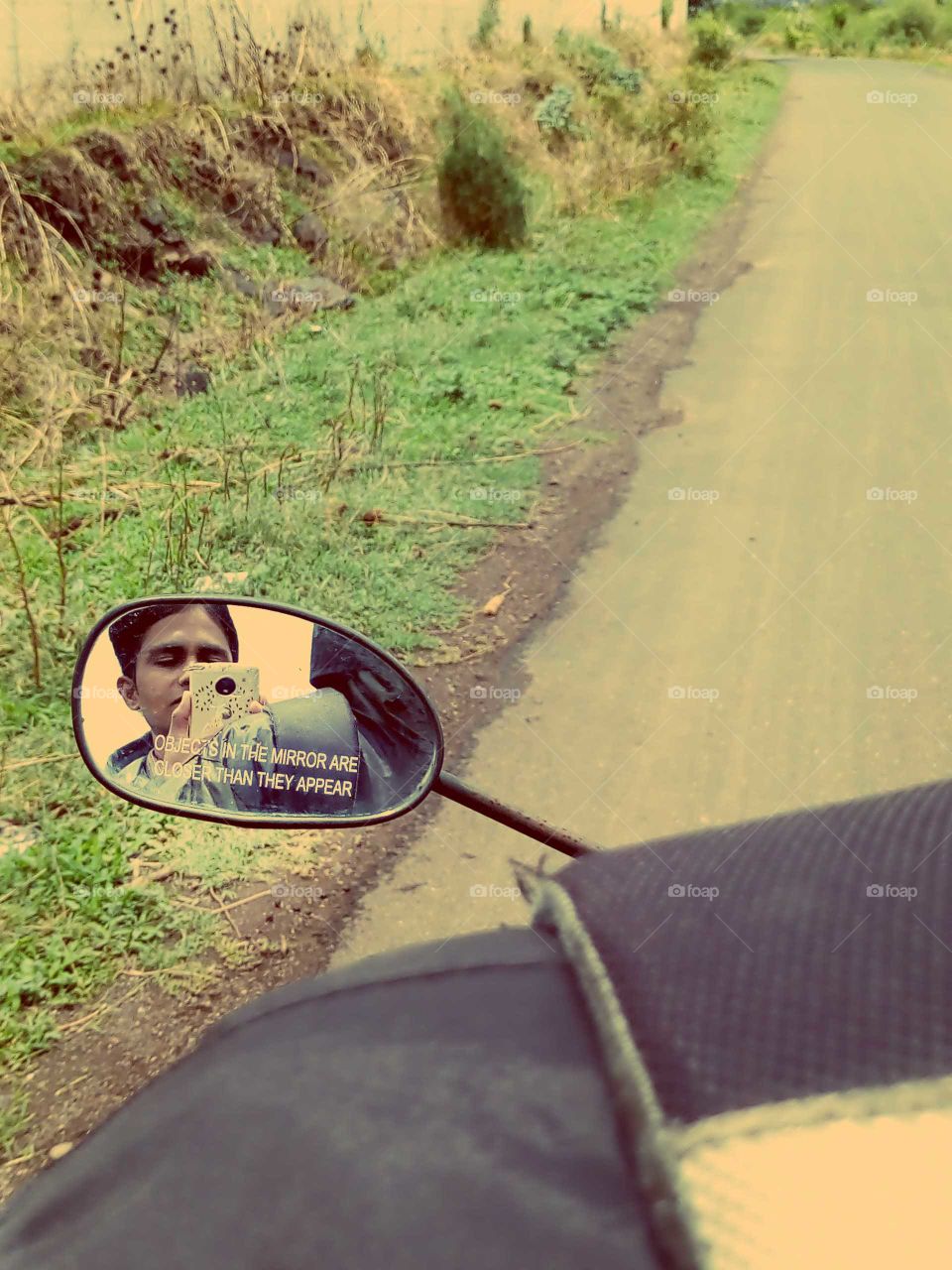 Roadside natural mirror pic.