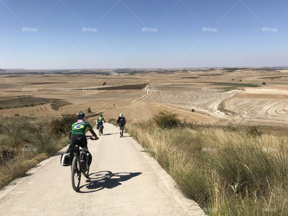  Caminho de Santiago de Compostela de bike. Bicigrino . 