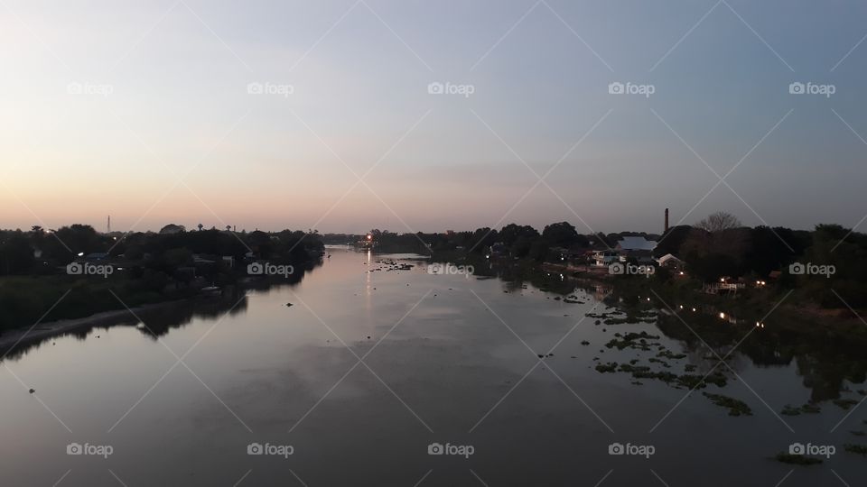 Evening at Chaopraya river