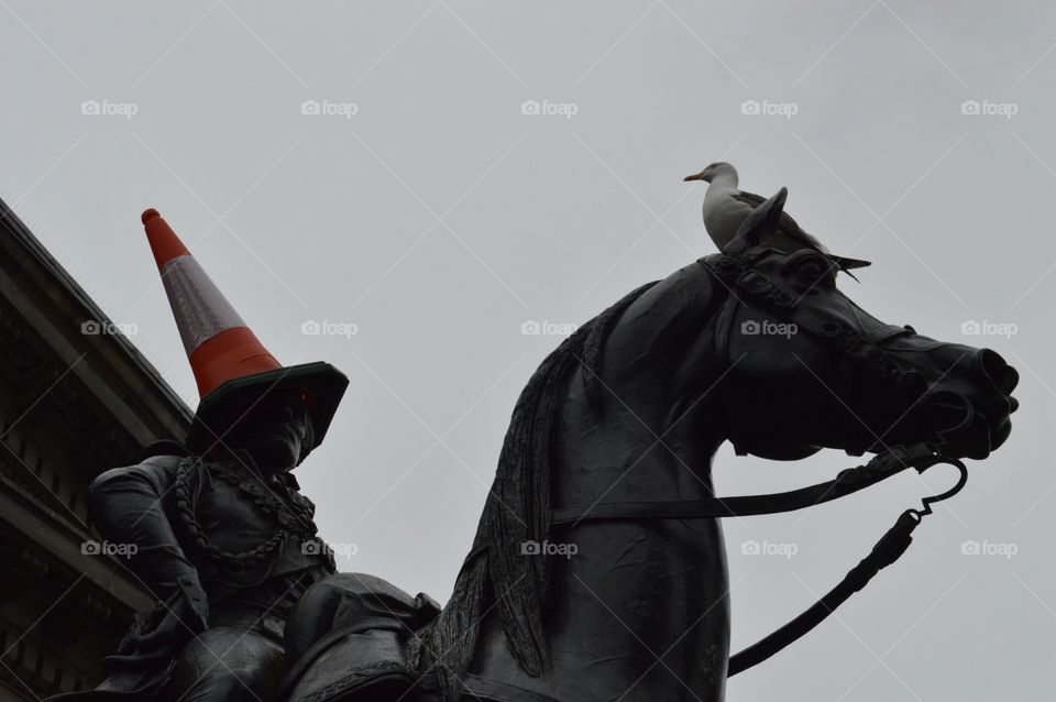 Monumento con sombrero. monumento en Glasgow