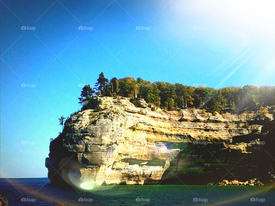 Indian Head Rock, Pictured Rock National Park, Munising, Michigan