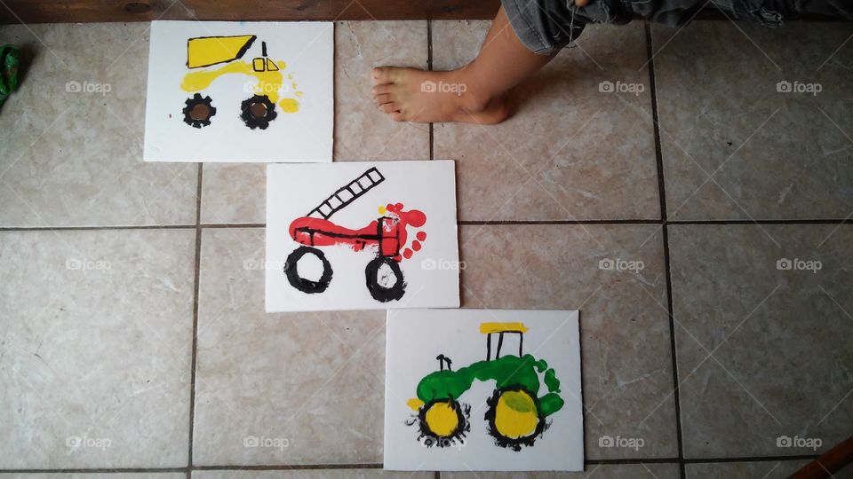 Fun, Cool Painted Footprints