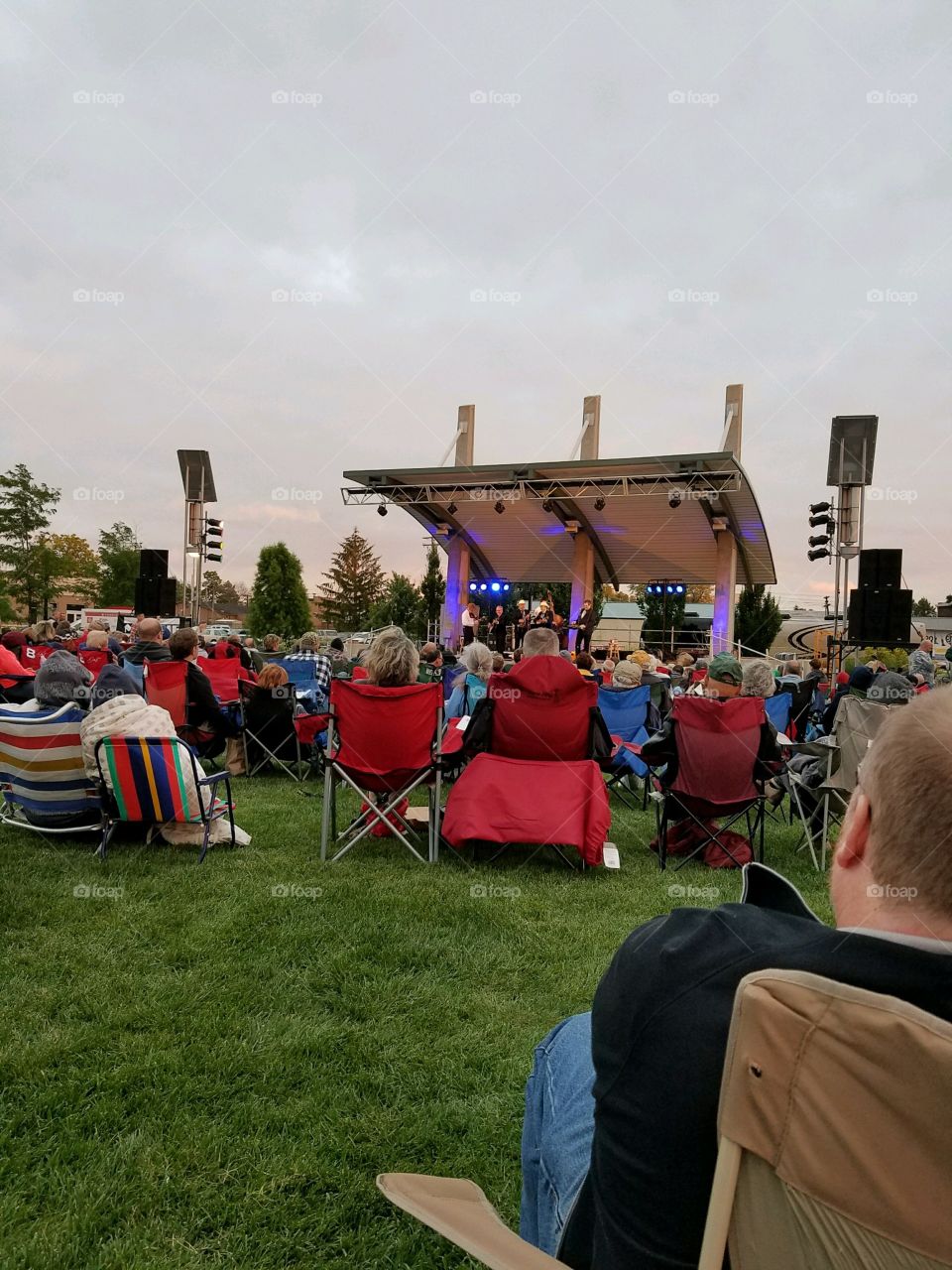 Summer music concert in Muncie, Indiana.
