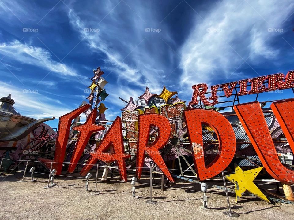 Discarded signs at the Las Vegas Neon Museum 