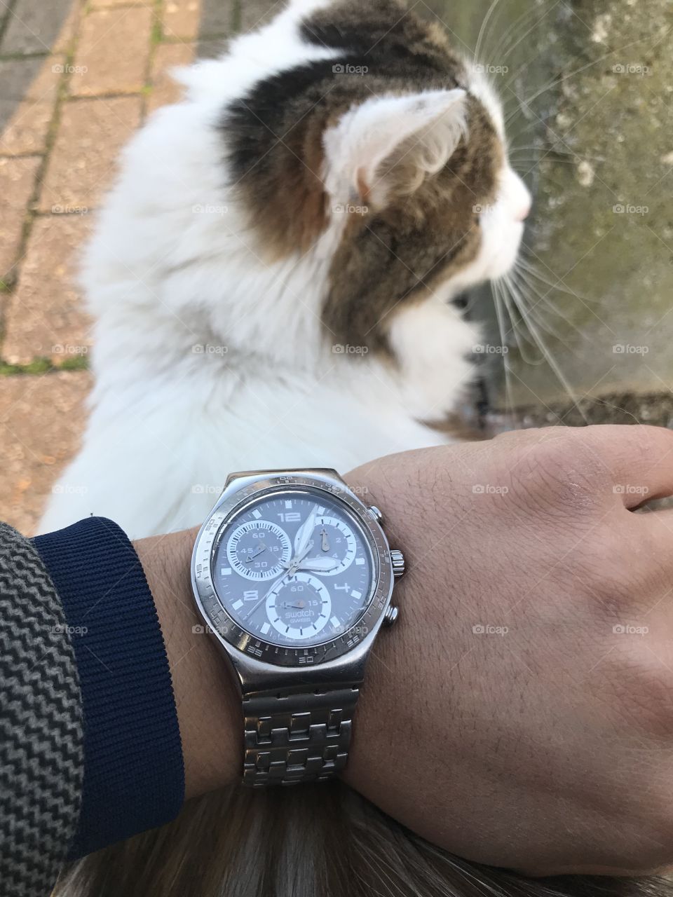 My baby loves my watch !