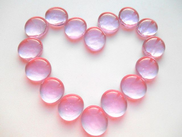 heart decorative stones round beautiful texture