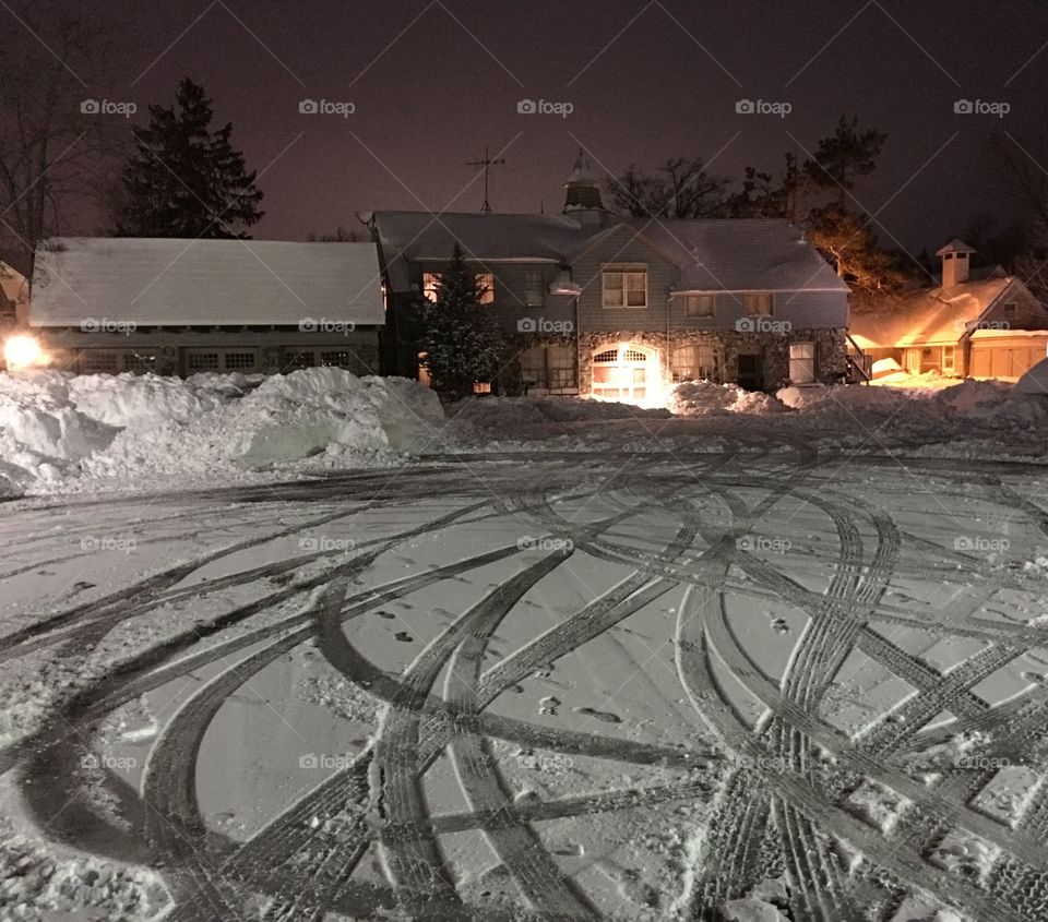 Snowy home