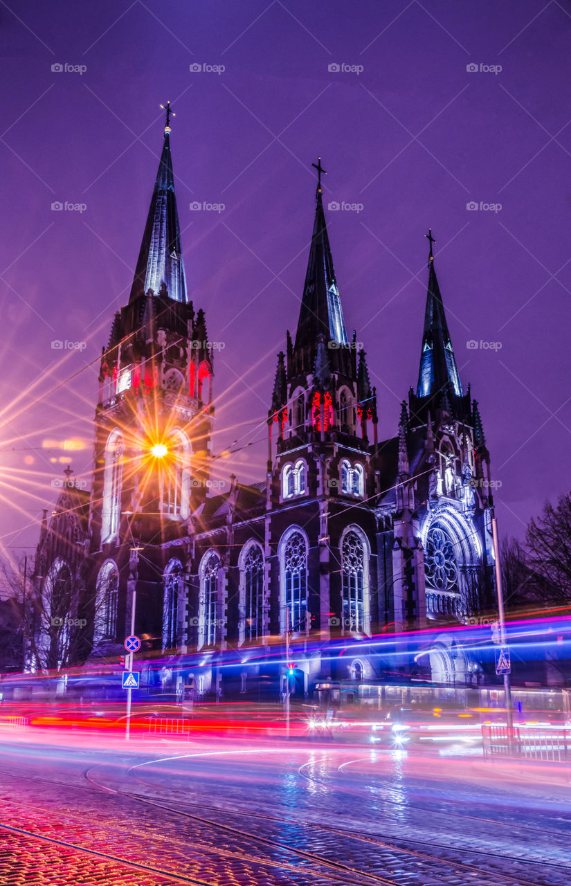 St. Olga and Elizabeth cathedral in Lviv city